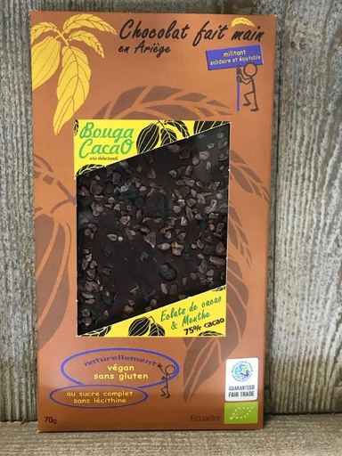 CHOCOLAT CACAO MENTHE 70 G